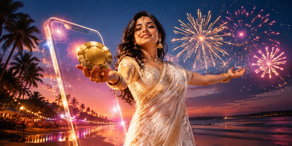 Goa beach celebration for players enjoying bonuses