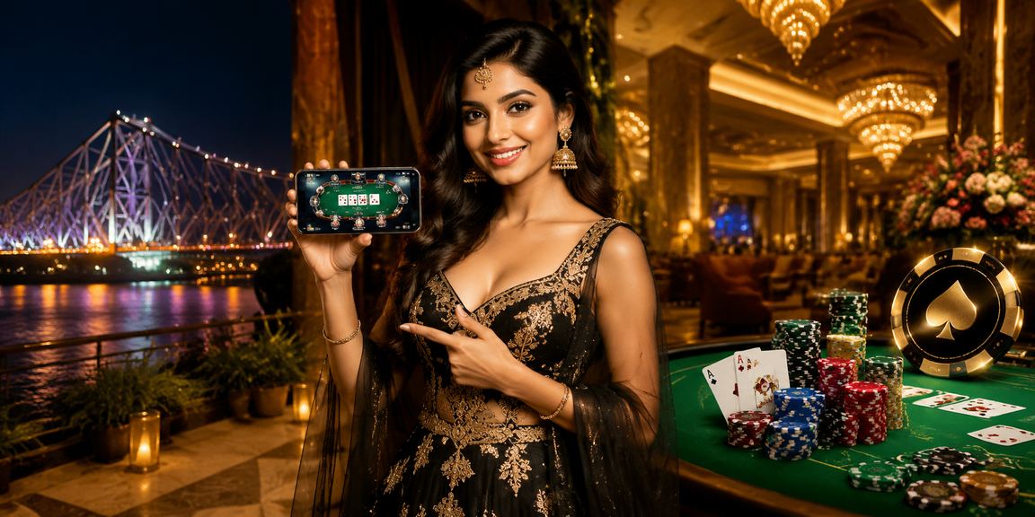 Responsible player enjoying poker game in Kolkata